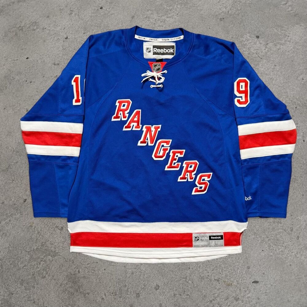 Y2K Reebok New York Rangers Hockey Jersey #19 Men’s Size Large
